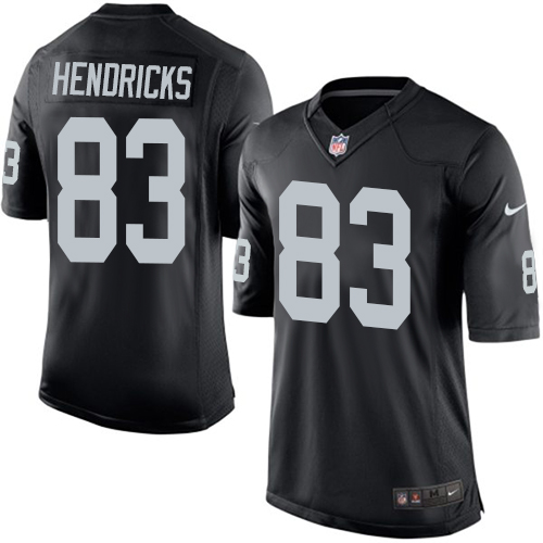 Youth Elite Ted Hendricks Nike Jersey Black Home - #83 NFL Oakland Raiders